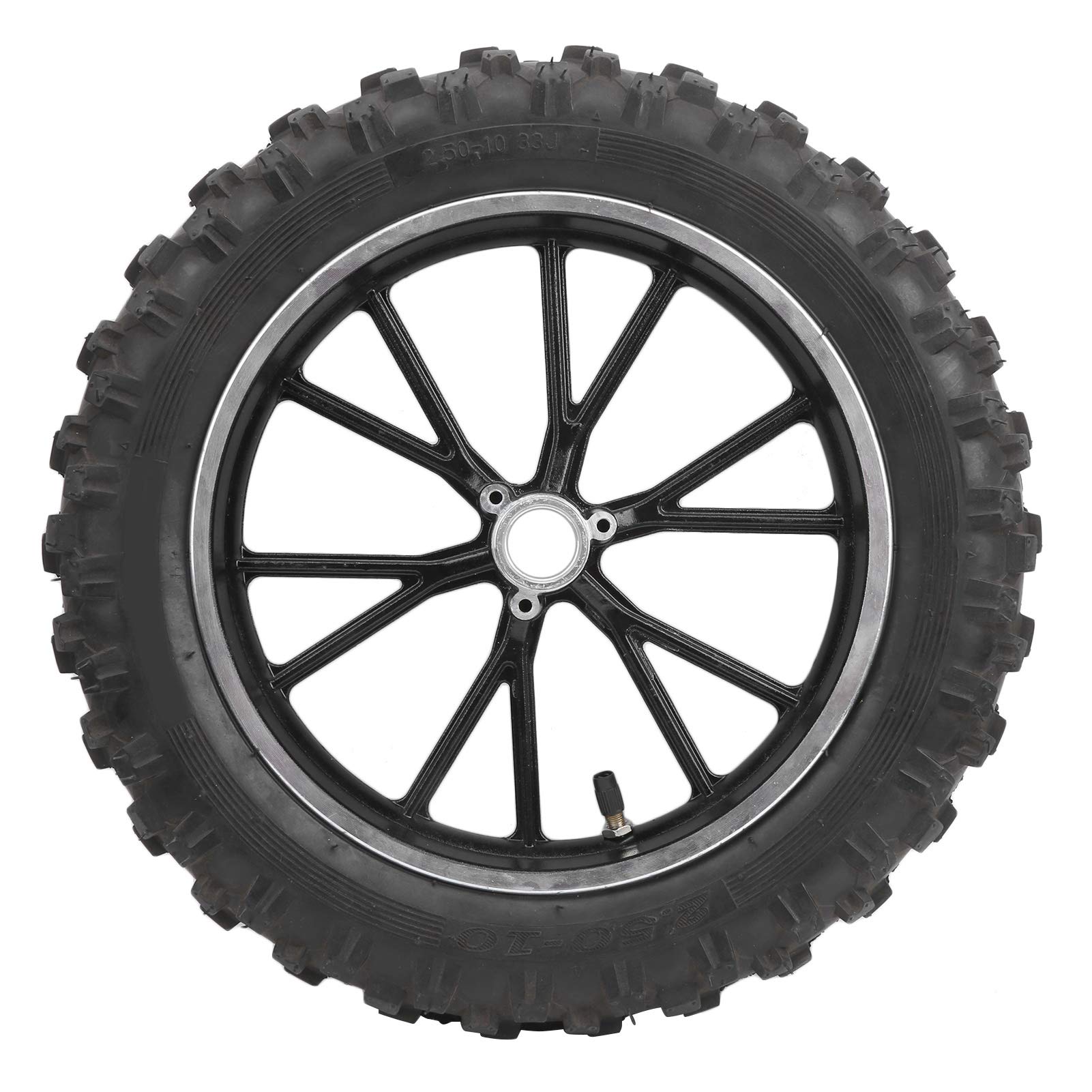 Akozon 10 Zoll Reifen Autoreifen 60/100 10 Reifen Felge Anti Rutsch Reifen Gummireifen Vollreifen Ersatzreifen für PIT PRO Trail Dirt Bike Thumpstar von Akozon