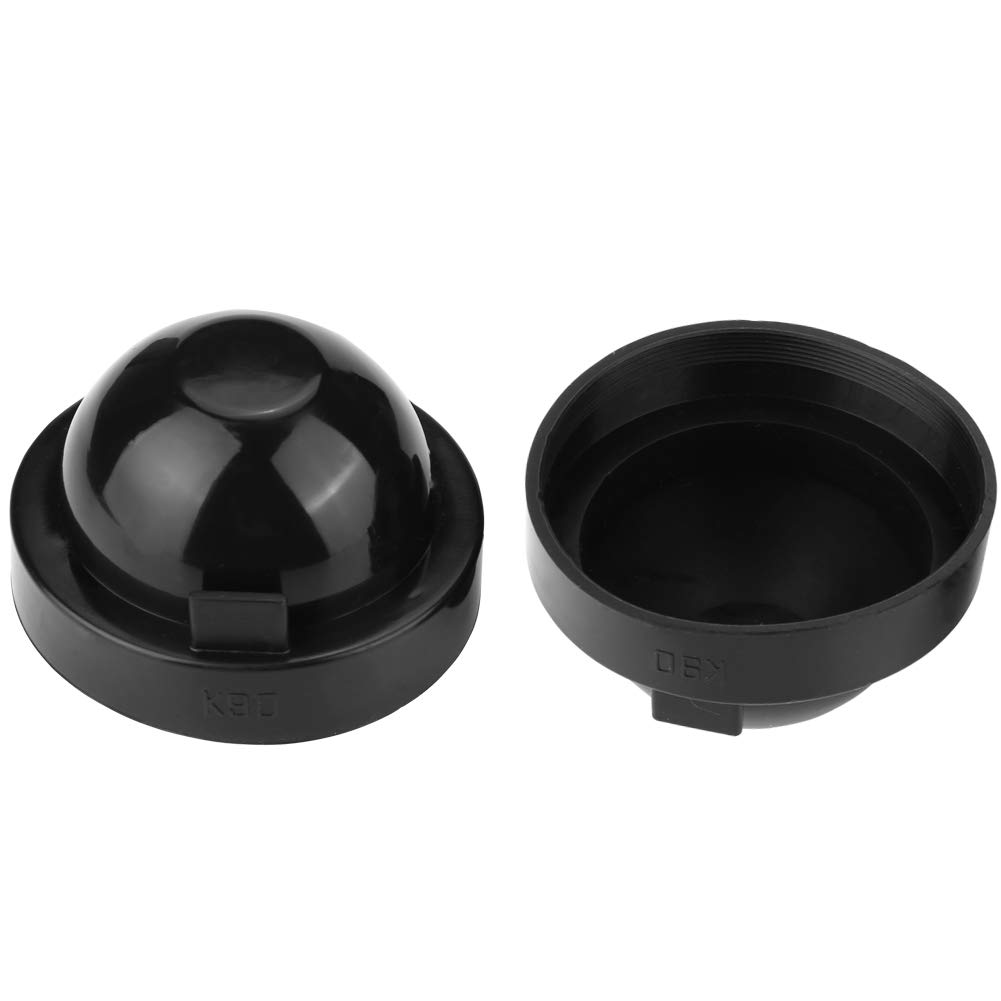 Akozon Scheinwerfer Staubschutzkappe, 2 Stück LED Staubkappe Staubkappen Set 90mm Schwarzer Gummi Dichtungskappe wasserdichte Autoscheinwerferkappe Glühlampe Staubschutz für Scheinwerfer Akozon Scheinwerfer Staubschutzkappe, 2 Stück LED Staubkappe Staubkappen Set 90mm Schwarzer Gummi Dichtungskappe wasserdichte Autoscheinwerferkappe Glühlampe Staubschutz für Scheinwerfer von Akozon