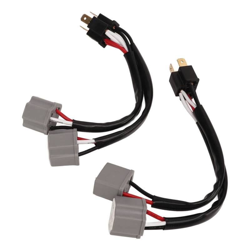 2 Stücke 9003 H4 Scheinwerfer Kabelbaum Adapter Stecker auf Buchse Splitter für LKW Pickup LED von Akozon