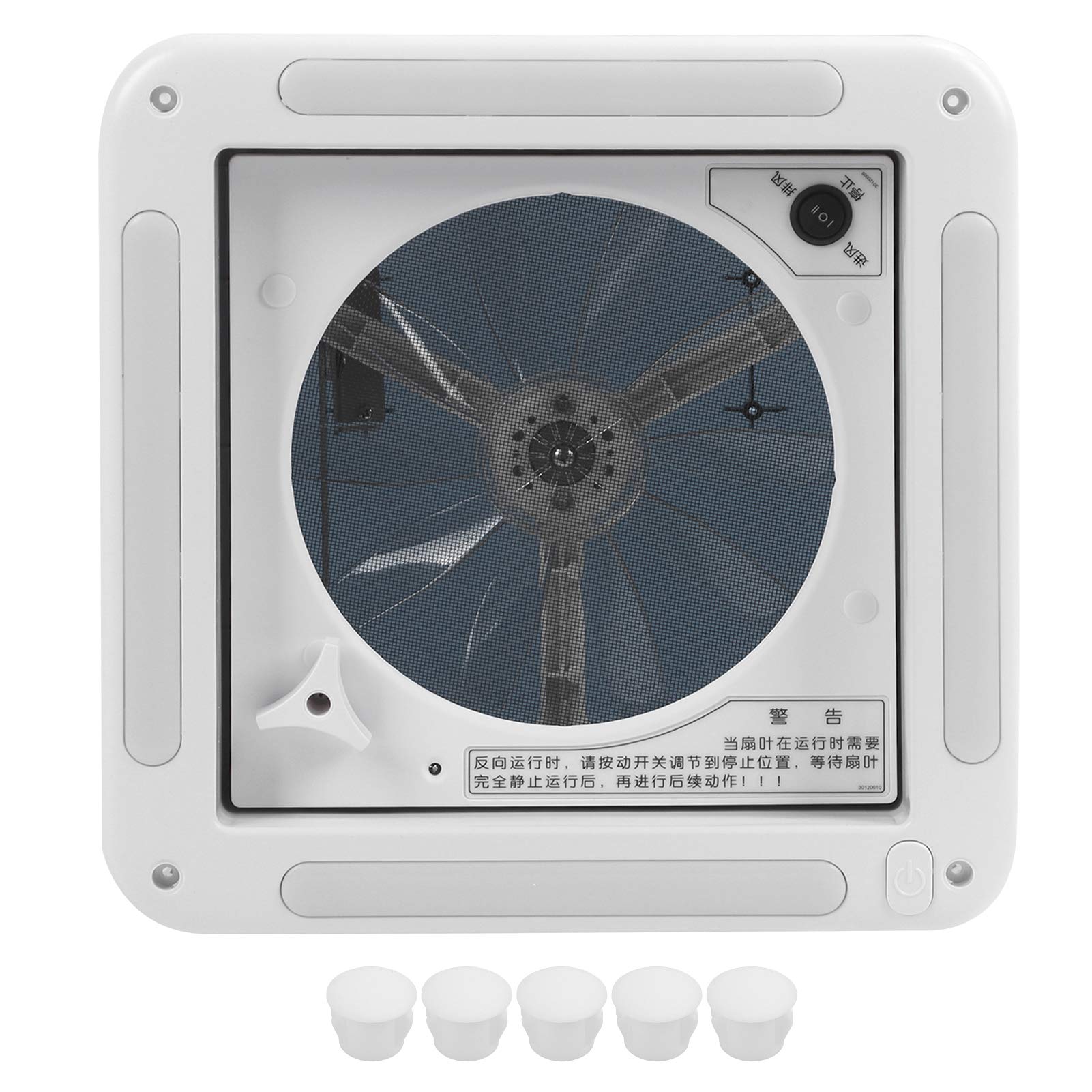 280 X 280 Mm Dachlüfter 12 V Manuelle Steuerung Lüftungslüfter Decke 2-Wege-Luftbelüftung Abluftventilator mit LED-Licht für Wohnmobil Wohnwagen Bus 280 X 280 Mm Dachlüfter 12 V Manuelle Steuerung Lüftungslüfter Decke 2-Wege-Luftbelüftung Abluftventilator mit LED-Licht für Wohnmobil Wohnwagen Bus von Akozon