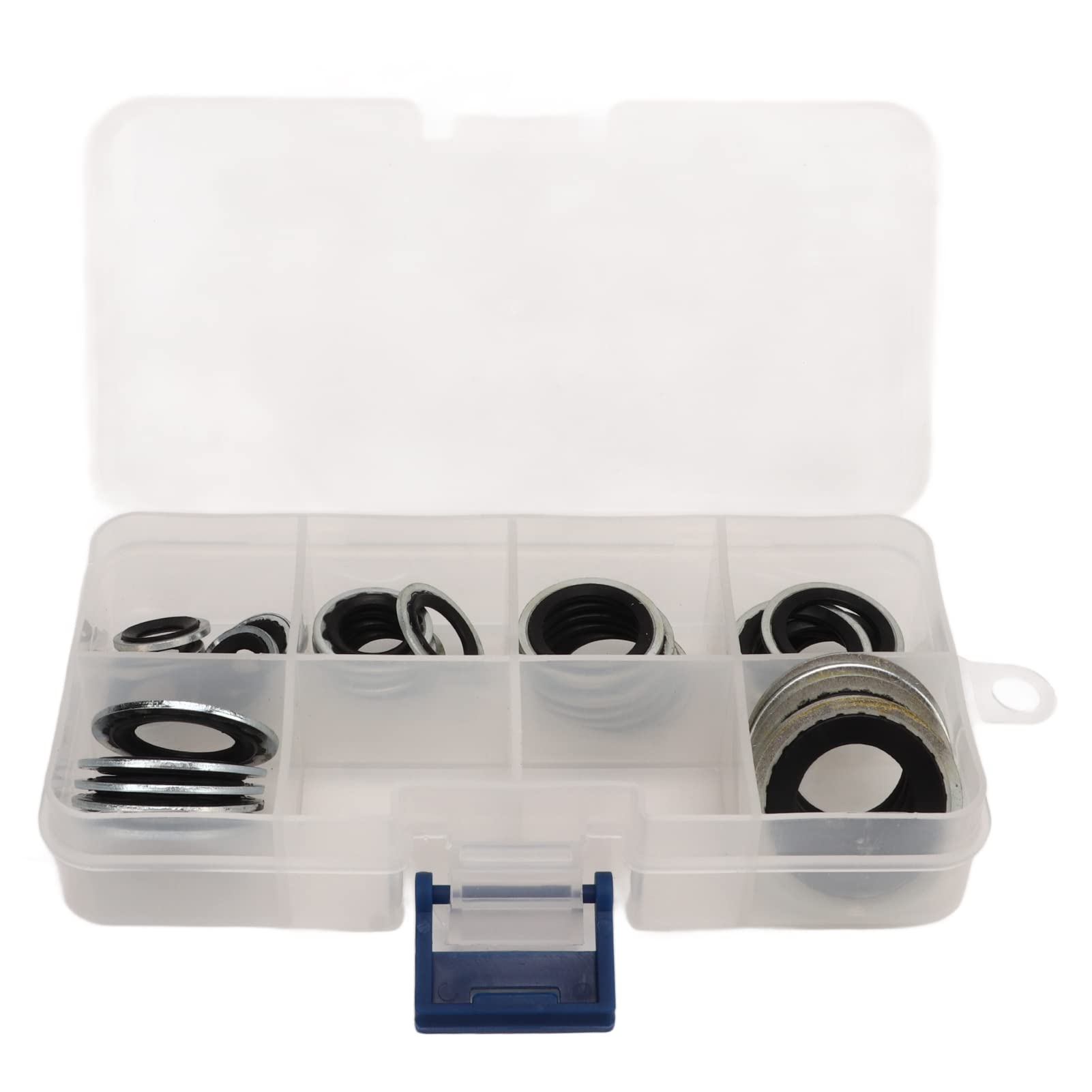 30 Stück Klimaanlage Dichtringe, Dichtungsring Set AC Kompressor Seal Kit mit transparentem Aufbewahrungskasten Universal Portable Lightweight für Auto von Akozon