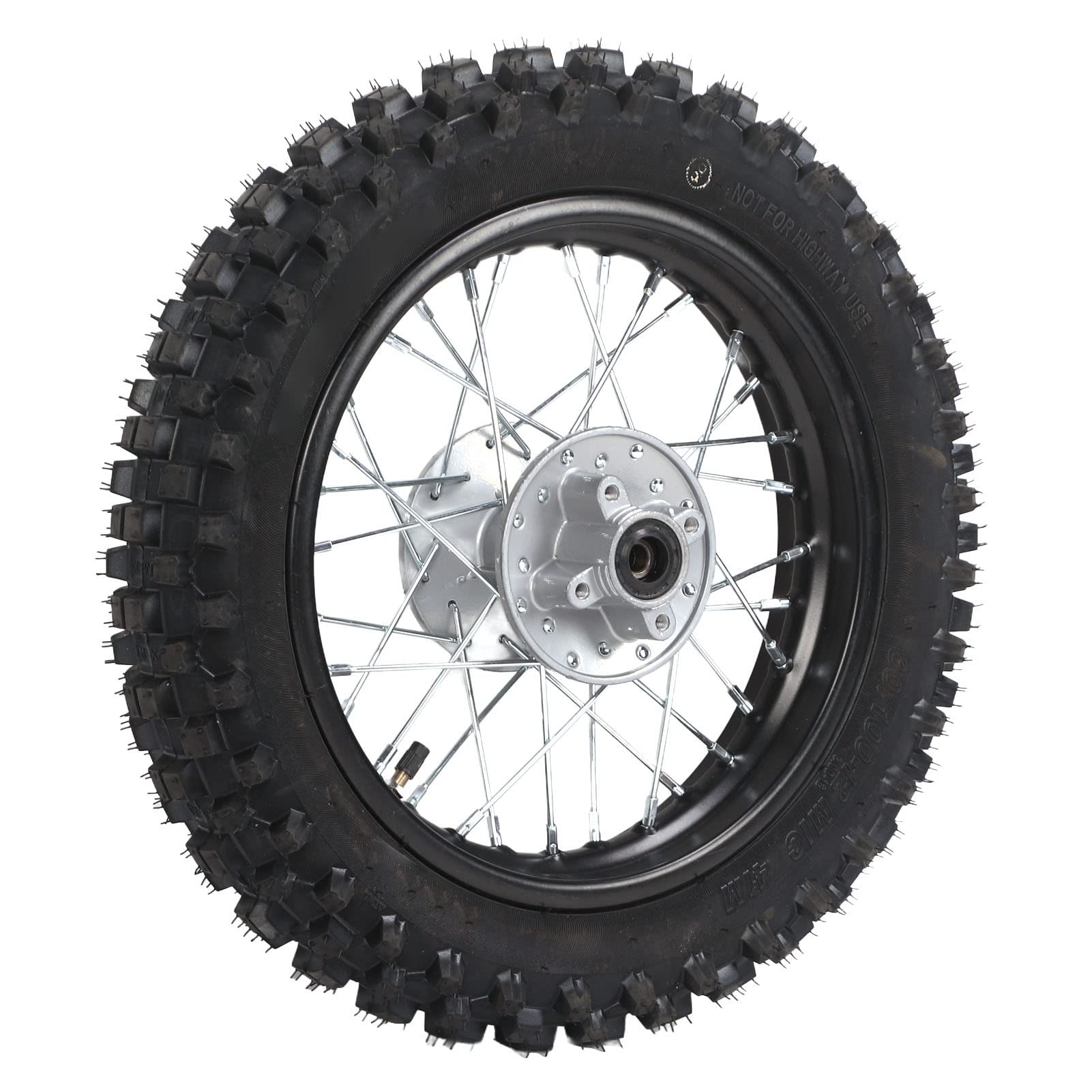 80/100‑12 Hinterradreifen für Dirtbikes für 70 90 110 125 140 150 160 Cc Benzin-Scooter-Reifen und Zubehör-Reifen-Set von Akozon