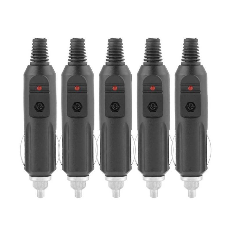 Akozon Auto Zigarettenanzünder Stecker IY Stecker Stecker Auto Zubehör 5Stk 12V 24V 5A von Akozon