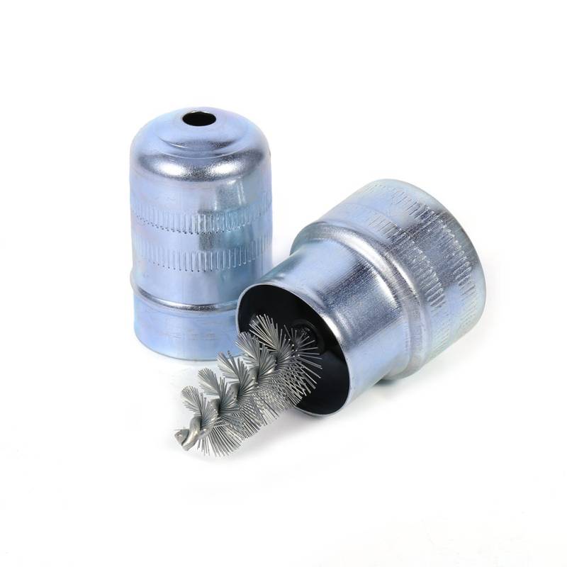 Akozon Batteriepolreiniger, Silber Autobatterie Polreiniger Schmutz- und Korrosionsbürste Handreinigungswerkzeug für Autobatteriereiniger von Akozon