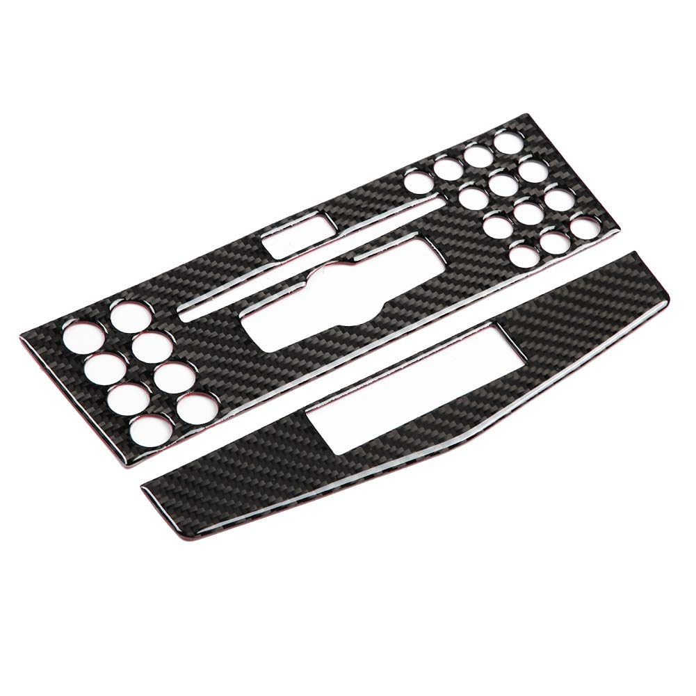 Bedienfeld Rahmenabdeckung Innenraum Dekorplatte Rahmenabdeckung Verkleidung für C Klasse W204 2007-2010 Linkslenker 2pcs(C) von Akozon