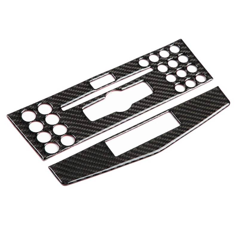 Bedienfeld Rahmenabdeckung Innenraum Dekorplatte Rahmenabdeckung Verkleidung für C Klasse W204 2007-2010 Linkslenker 2pcs(C) von Akozon