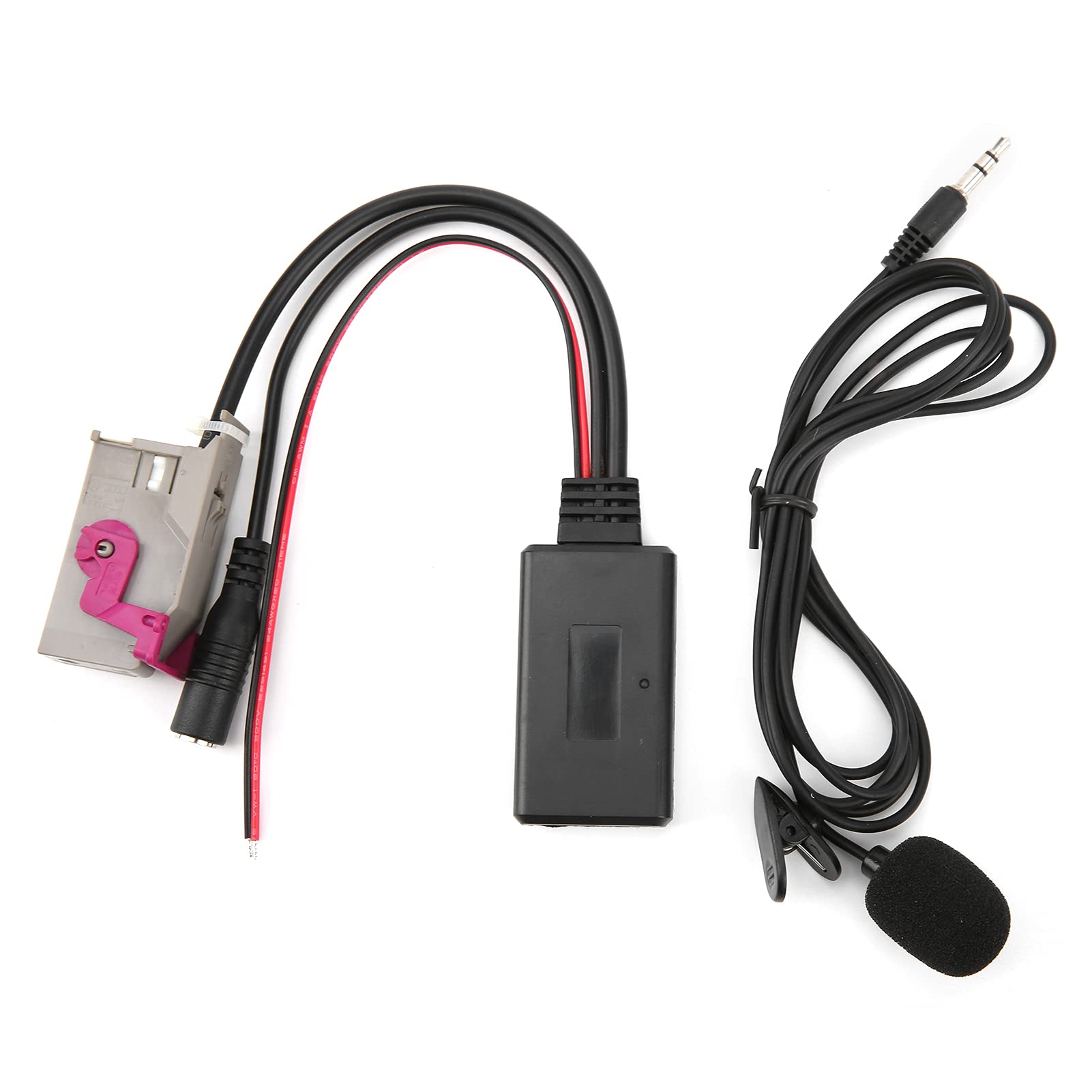 Akozon Bluetooth AUX Adapter, Bluetooth 5.0 Auto AUX Kabel Adapter mit Mikrofon Ersatz für A3 A4 A6 A8 TT R8 RNS-E Headunit von Akozon