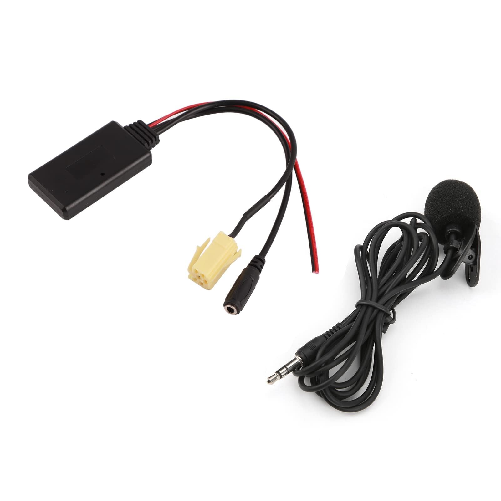 Akozon Bluetooth AUX Kabel, Bluetooth 5.0 Auto AUX Kabel Adapter mit Mikrofon Freisprech Bluetooth AUX Adapter für Fiat 500/Grande Punto von Akozon