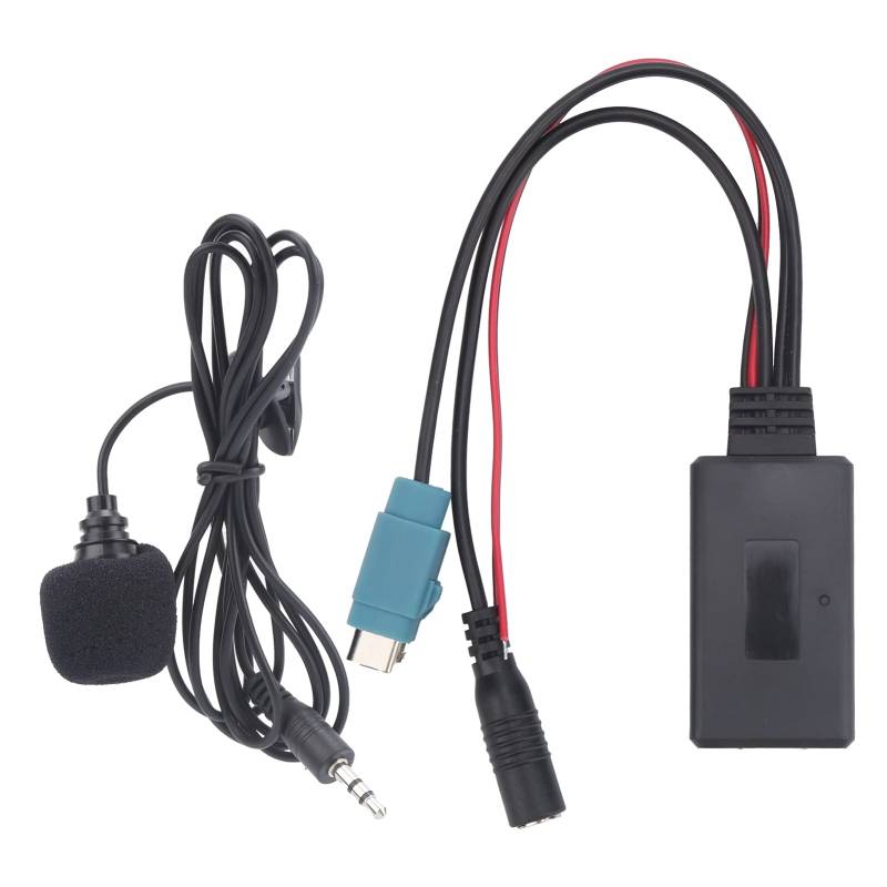 Akozon Bluetooth Car Kit 5.0 AUX-Adapter Mit 59,1-Zoll-Mikrofonverkabelung für Alpine KCE - 236B / CDA - 9852 / E. von Akozon