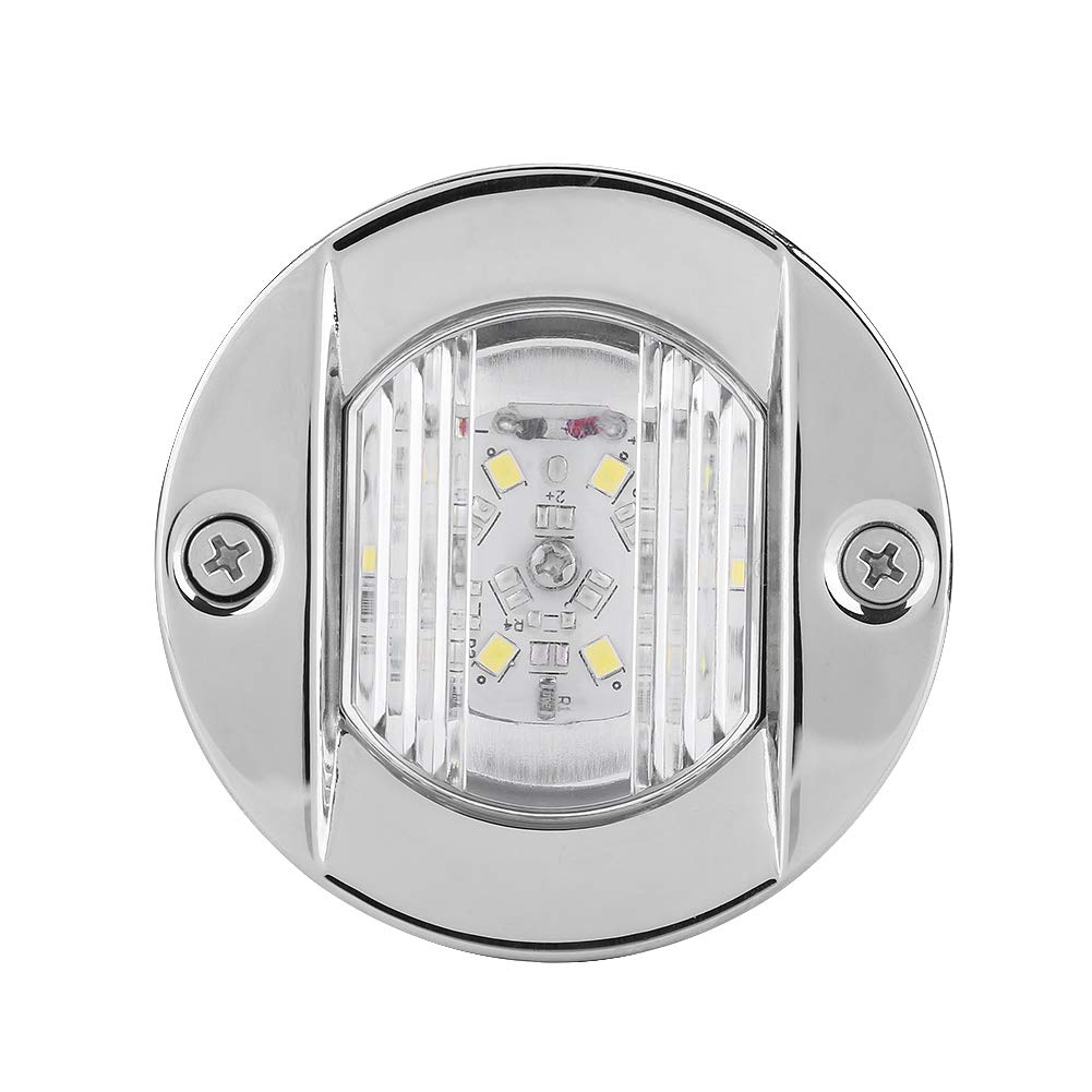 Akozon Marine Hecklicht, Keenso Marine Hecklicht, Boot Hecklicht, 12V LED Boot Navigationslichter Wasserdichte Marine Navigationslampe Weiß LED Edelstahl Anker Heck Navigation Stern Licht Akozon Marine Hecklicht, Keenso Marine Hecklicht, Boot Hecklicht, 12V LED Boot Navigationslichter Wasserdichte Marine Navigationslampe Weiß LED Edelstahl Anker Heck Navigation Stern Licht von Akozon