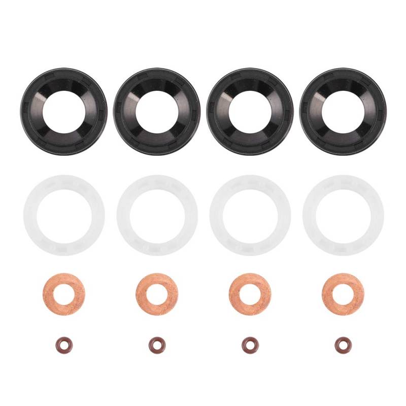 Akozon Injector Seals Washer Kit Passend für C-MAX Fiesta 1233683 198185 von Akozon