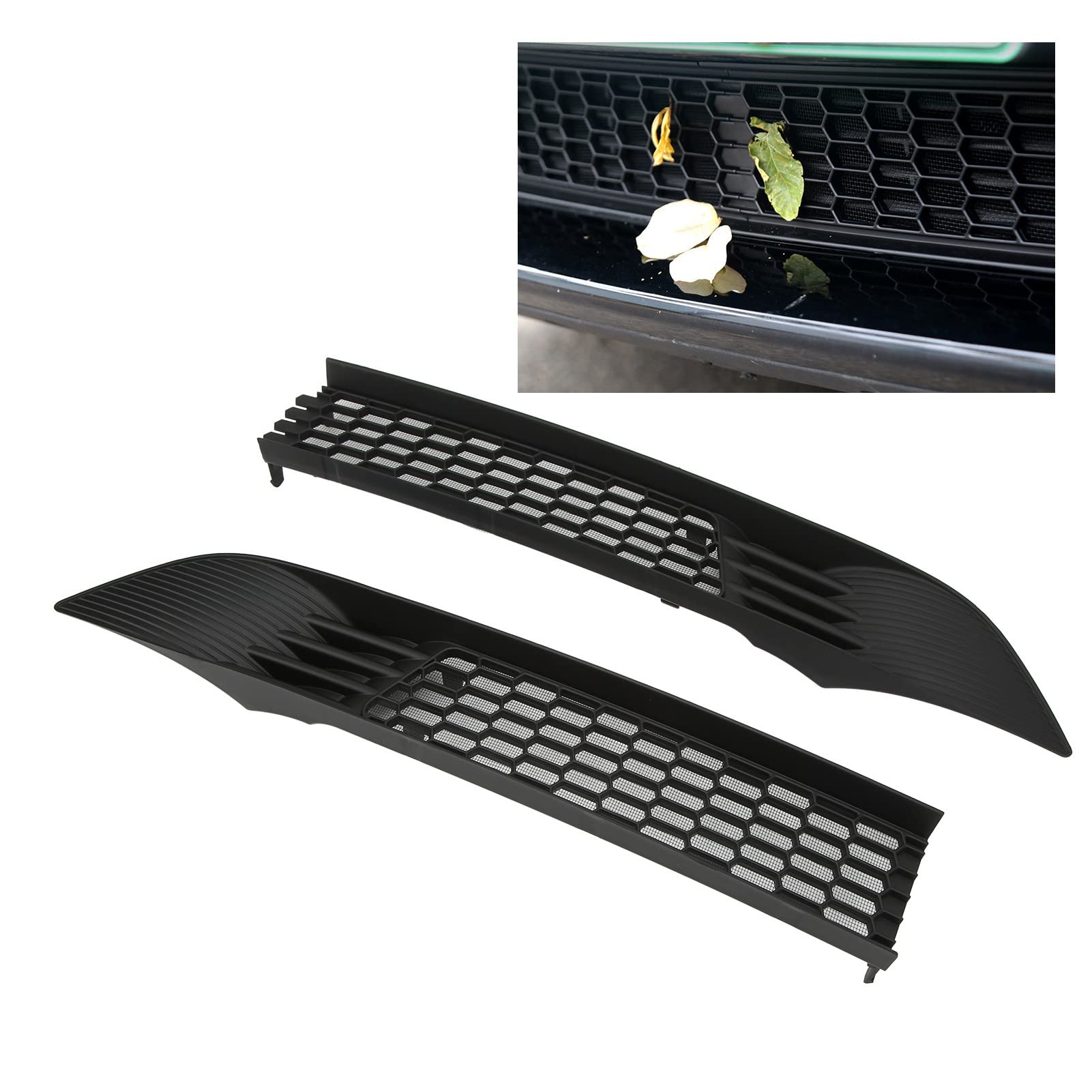 Akozon Frontgrill Maschengitter Gittereinsätze, 2 STÜCKE Hellschwarz Auto Frontstoßstange Grill Frontgrill Mesh Stoßstange Lüftungsgitter Für Model Y 2020-2023 Akozon Frontgrill Maschengitter Gittereinsätze, 2 STÜCKE Hellschwarz Auto Frontstoßstange Grill Frontgrill Mesh Stoßstange Lüftungsgitter Für Model Y 2020-2023 von Akozon