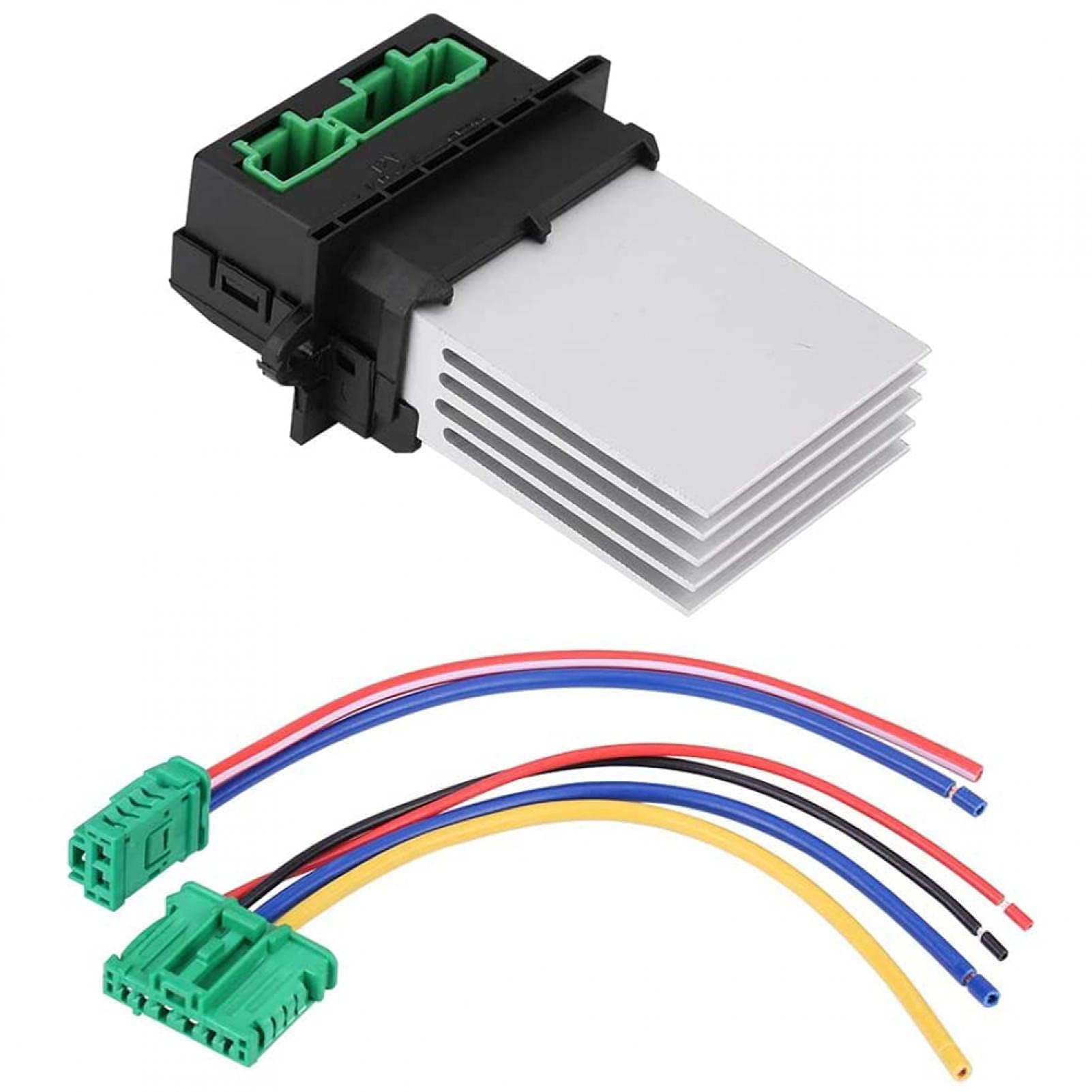 Akozon Gebläsewiderstand Motor Lüfter Widerstand Gebläse Regler Gebläse Motor Widerstand Komplettes Kit Gebläse Widerstand Anschluss 6441L2 7701048390 7701207718 von Akozon