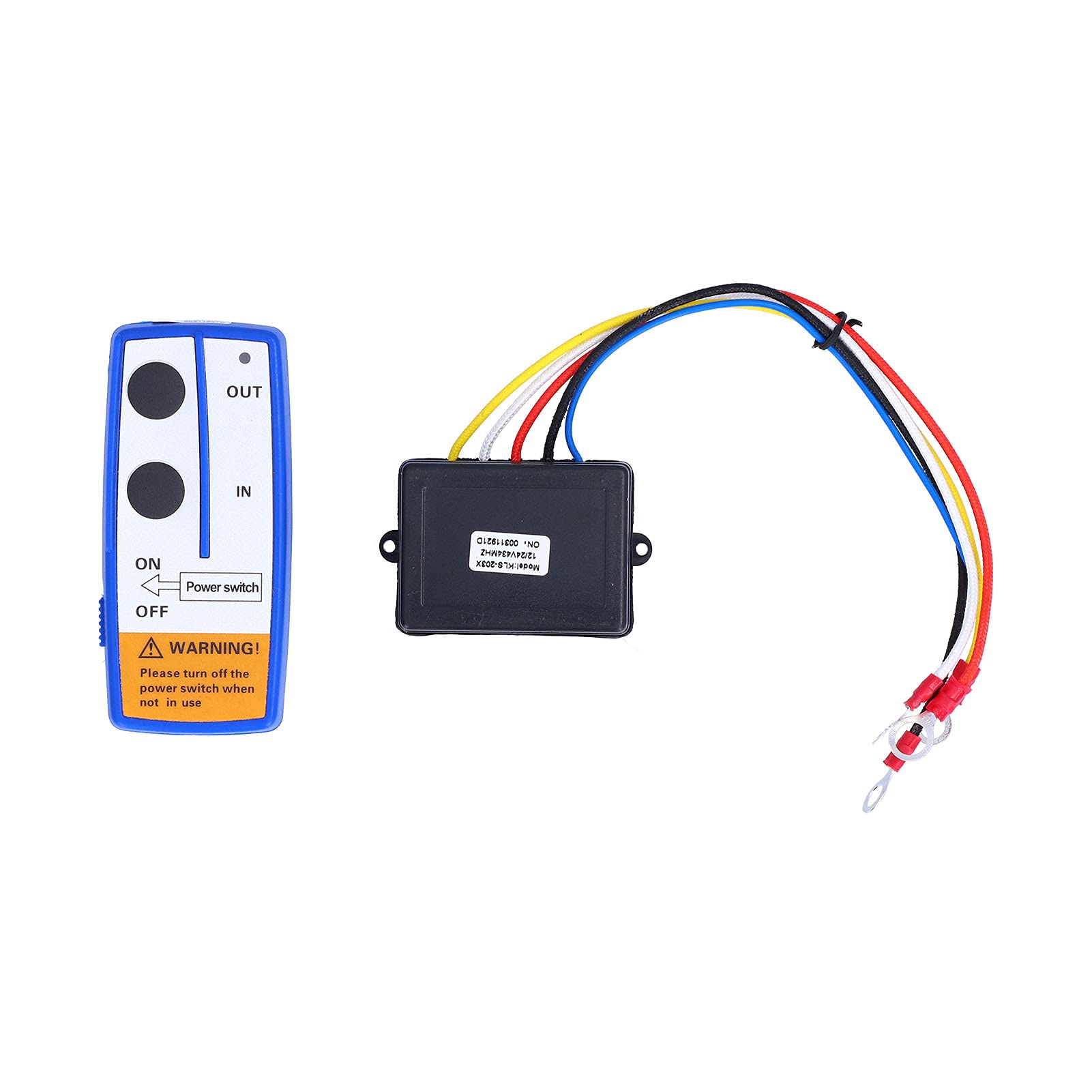 Akozon Kabellose Winde Fernbedienung Kit, 12V Elektrische Winde Kabelloses Fernbedienungssystem Sender Empfänger Kit für LKW ATV SUV von Akozon