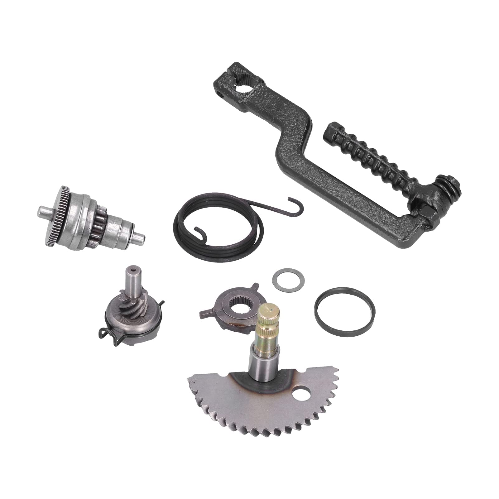 Akozon Kick Start Gear Kit, Metalllegierung Motorrad Start Gear Kupplung Kick Pedal Kit Für GY6 49CC 50CC 139QMB P139QMB Motor Akozon Kick Start Gear Kit, Metalllegierung Motorrad Start Gear Kupplung Kick Pedal Kit Für GY6 49CC 50CC 139QMB P139QMB Motor von Akozon
