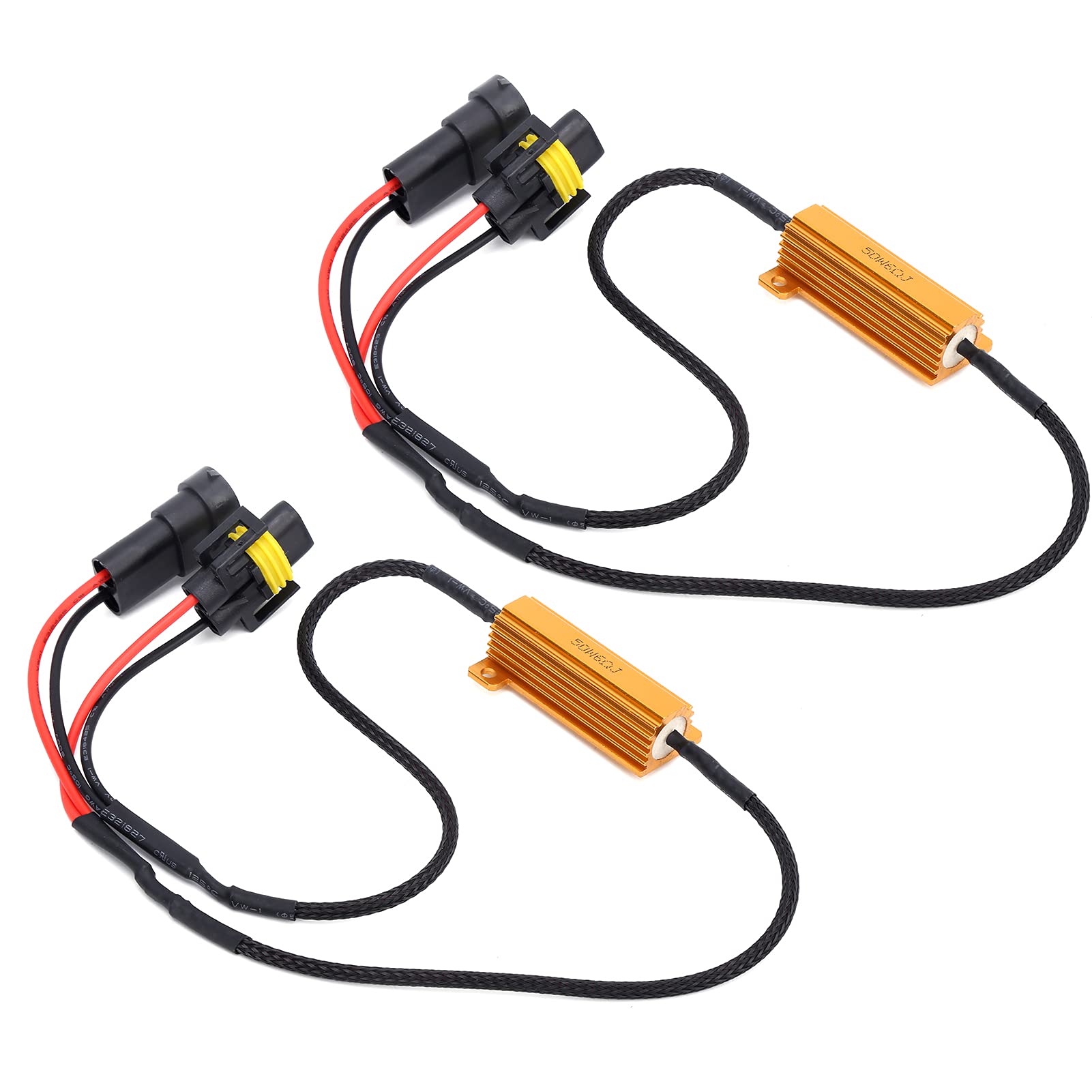 Akozon LED Decoder, 2Pcs 50W 6Ω H11 H8 H9 H27 880 881 LED Lastwiderstand Canbus Error Canceller für Scheinwerfer Tagfahrlicht Akozon LED Decoder, 2Pcs 50W 6Ω H11 H8 H9 H27 880 881 LED Lastwiderstand Canbus Error Canceller für Scheinwerfer Tagfahrlicht von Akozon