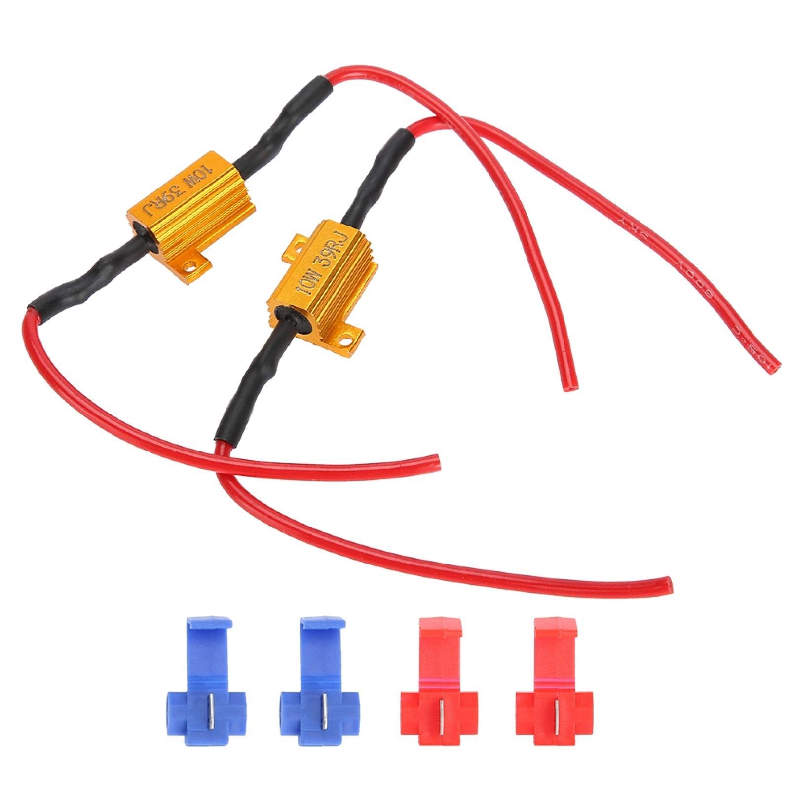 Akozon LED Decoder 2Pcs Auto LED Decoder Anti Hyper Flash Kein Fehler Drahtgebundener Lastwiderstand 10W 39 Akozon LED Decoder 2Pcs Auto LED Decoder Anti Hyper Flash Kein Fehler Drahtgebundener Lastwiderstand 10W 39 von Akozon