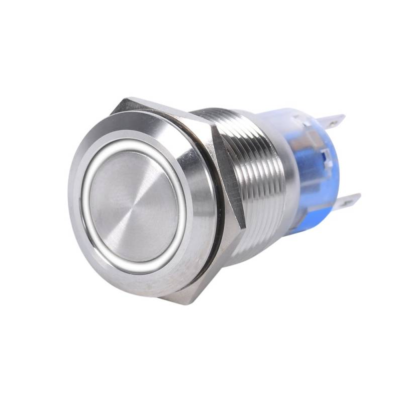 Akozon LED wasserdichter Schalter Ein-/Ausschalter 12 V 15 A Interruttore On Off Mot9 Interruttore On Off Auto Interruttore 12 V On Off 12 V Chrom Druckknopf On 12 V Schalter On Off LED 12 V Verrieg von Akozon