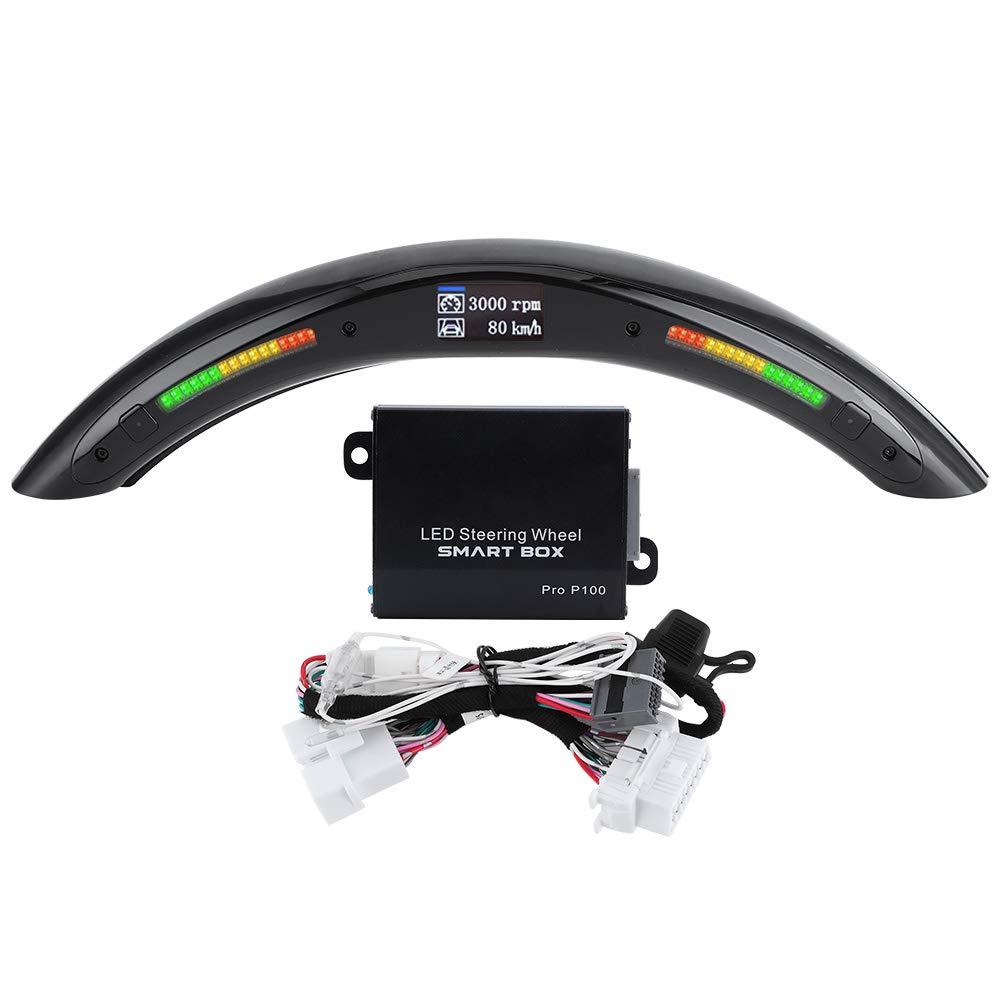 Akozon Lenkrad-LED-Anzeige LED-Performance-Lenkrad der 4. Generation Race Digital Display Schaltanzeigeleuchten OBD2-Modul-Kits Akozon Lenkrad-LED-Anzeige LED-Performance-Lenkrad der 4. Generation Race Digital Display Schaltanzeigeleuchten OBD2-Modul-Kits von Akozon