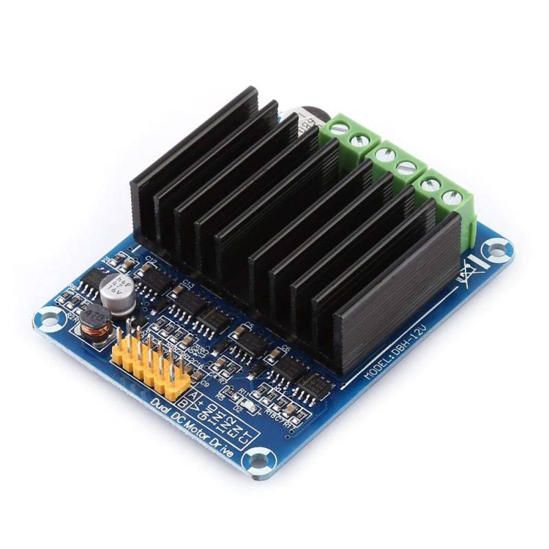 Akozon Motorcontroller Treibermodul DC5-12V 0A-30A Zweikanal-H-Brücke Motortreiber Board-Modul für von Akozon