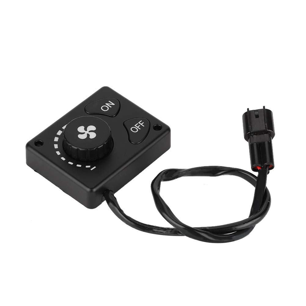 Akozon Parkheizungsregler + Controller, DC 12 V/24 V Rotary Knaufschalter für Auto, LKW, Luftdieselheizung, Webasto, Schwarz, Mechanischer Drehknopf, Manueller Betrieb Akozon Parkheizungsregler + Controller, DC 12 V/24 V Rotary Knaufschalter für Auto, LKW, Luftdieselheizung, Webasto, Schwarz, Mechanischer Drehknopf, Manueller Betrieb von Akozon