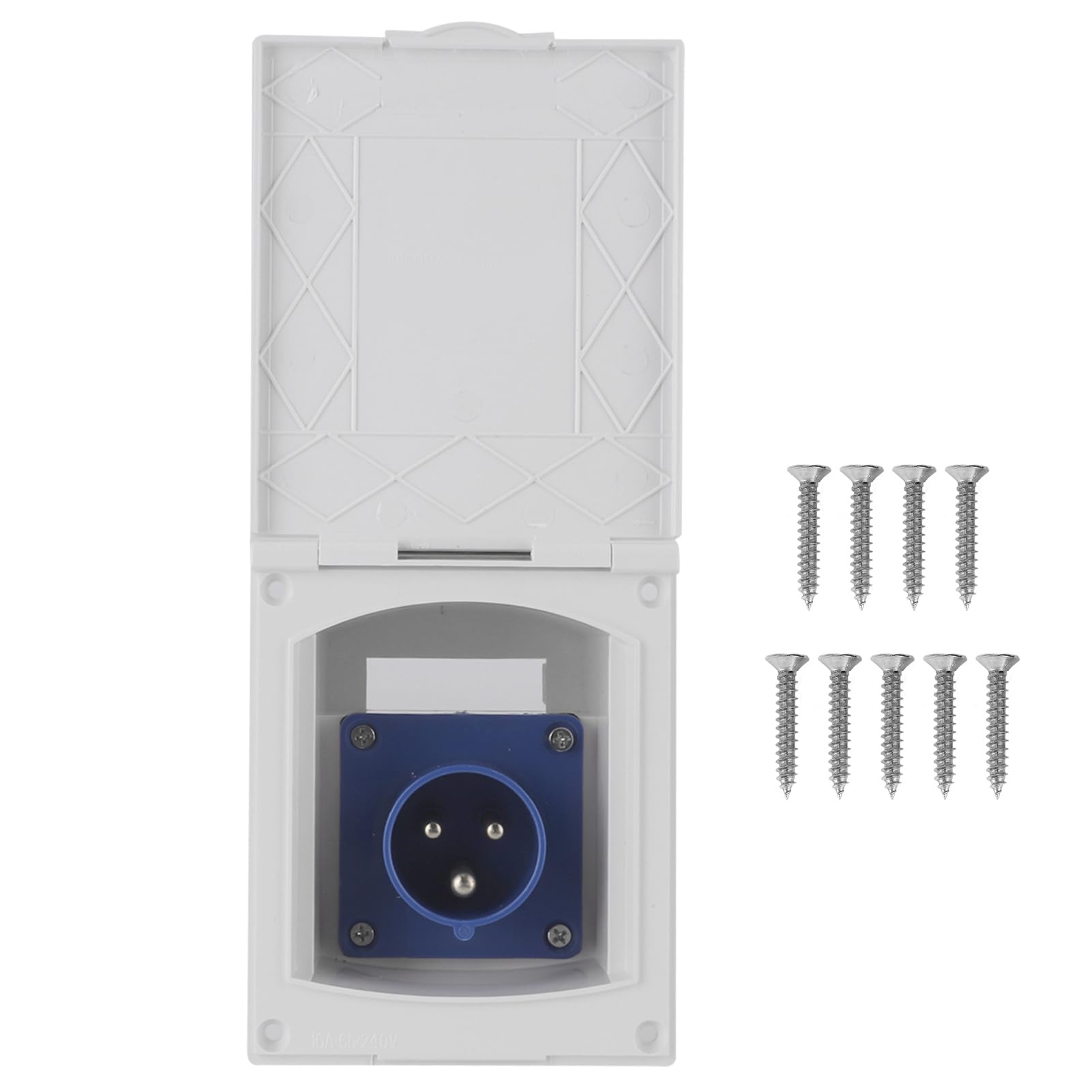 Akozon RV-Steckdose, 16a 220v-240v Wasserdichter RV-Stecker und -Buchse die Steckdose Ist Extern 3-poliger Flachkopf-Buchsenstecker 16a-Buchsenstecker Geeignet für Wohnmobil-Anhänger Akozon RV-Steckdose, 16a 220v-240v Wasserdichter RV-Stecker und -Buchse die Steckdose Ist Extern 3-poliger Flachkopf-Buchsenstecker 16a-Buchsenstecker Geeignet für Wohnmobil-Anhänger von Akozon