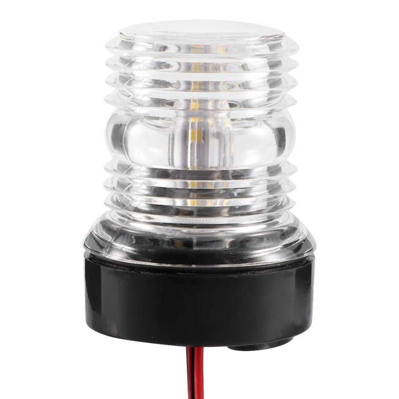 Akozon Signal Lampe Segel Signal Licht LED Wasserdichtes Boot Marine Navigation Anker Licht 360 ° 12V Weiß für Yachten Skeeter Fischerboote Schnellboote von Akozon