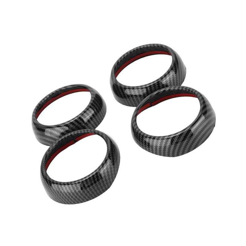 Akozon Verkleidungen für Luftauslässe Im Kohlefaser-Stil A/C-Entlüftungsabdeckung Auto-Innenraum-Styling Ersatz für Smart Fortwo/für Forfour 453 2015-2021 von Akozon