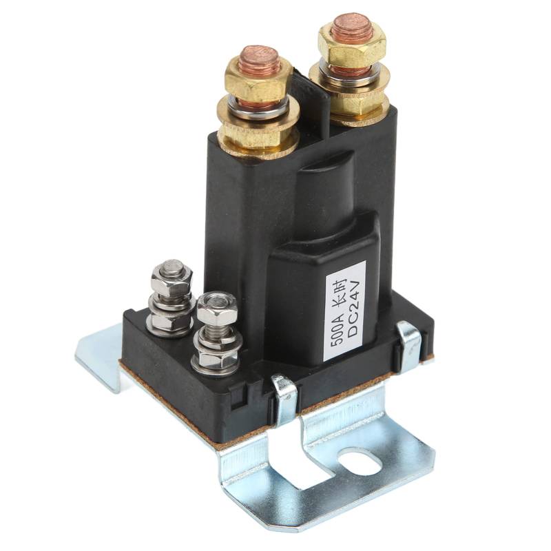 Anlasserrelais, 24V 500A Starter Relais Solenoid Rot Kupfer Starkstrom Nomal Open Auto Start Schütz Für Forklift Engineering Automotive Multi Battery System von Akozon