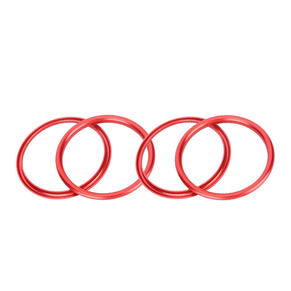A1 Zubehör, 4 Stücke Auto Innen Air Vent Outlet Covr Trim Dekorative Ring Aluminium Legierung Fit für A1 Automotive Innen A1 Zubehör, 4 Stücke Auto Innen Air Vent Outlet Covr Trim Dekorative Ring Aluminium Legierung Fit für A1 Automotive Innen von Akozon