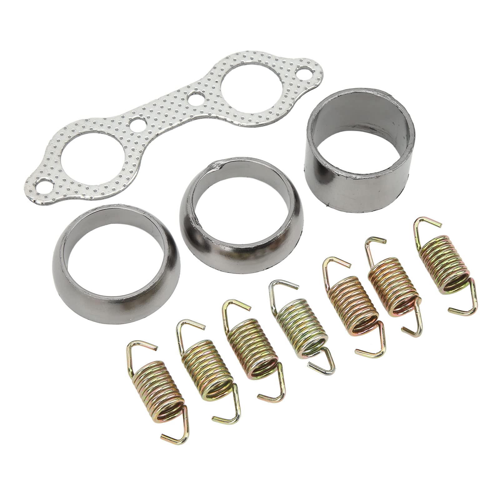 Auspuff Dichtung Frühling Rebuild Kit 3610047 Starke Abdichtung 5811511 Low Noise Ersatz für Polaris Sportsman 700 600 Metall Legierung von Akozon