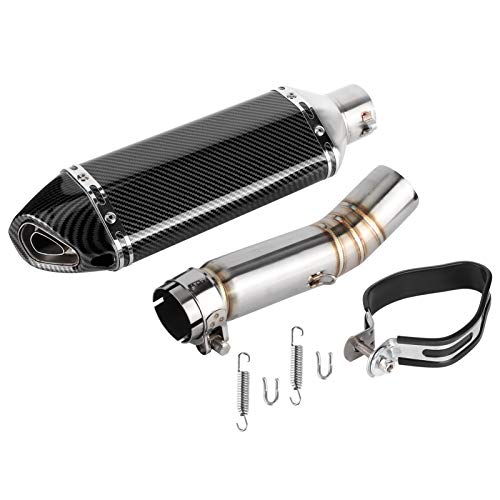 Auspuffanlage Slip-On Schalldämpfer mit DB Killer + Mittelrohr Passend für CBR500R CB500F CB500X 2013-2015 Auspuffrohr Motorrad Auspuffanlage Auspuffanlage Slip-On Schalldämpfer mit DB Killer + Mittelrohr Passend für CBR500R CB500F CB500X 2013-2015 Auspuffrohr Motorrad Auspuffanlage von Akozon