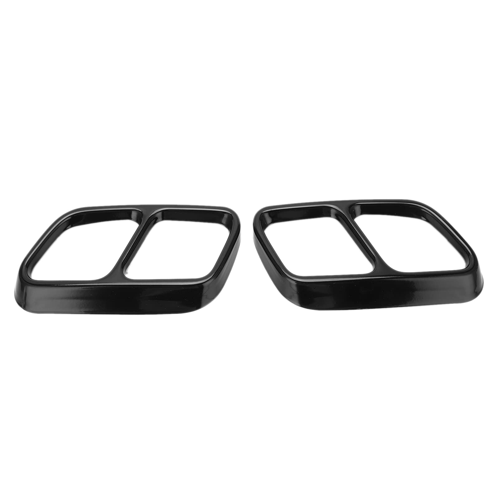 Auspuffblende Endrohr Auto Quad Auspuffblende Edelstahl Ersatz Passend für CLS W218 2012-2017(Helles Schwarz) von Akozon