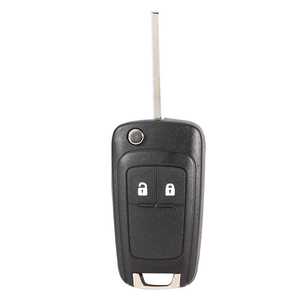 Austausch der Schlüsselanhängerhülle Faltbare Fernbedienung mit 2 Tasten Ersatz Schlüsselanhänger Auto-Fernbedienungsschlüssel Passend für Opel Opel Astra von Akozon