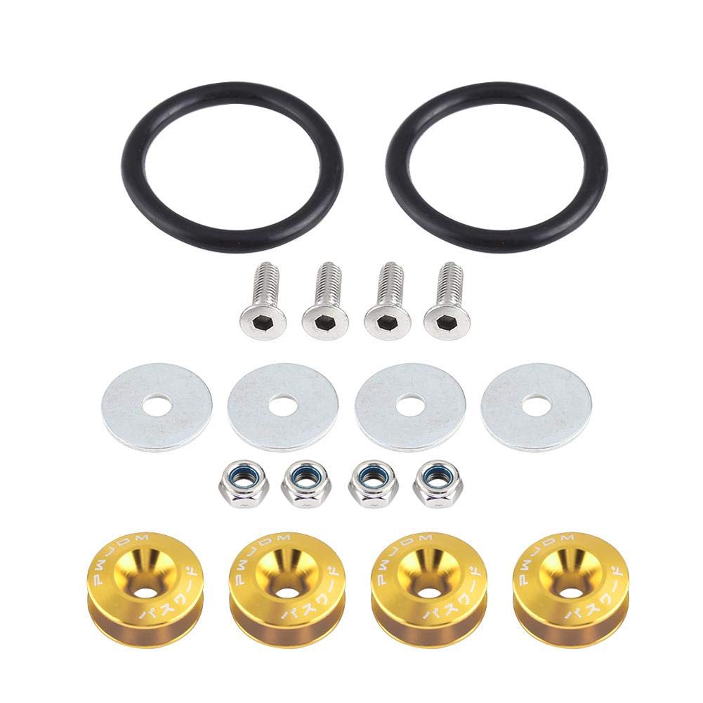Auto Aluminiumlegierung Unterlegscheibe Schraube Motorraum Dress Up Kit Schnellverschluss(08) von Akozon