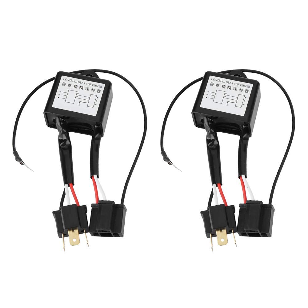 Auto Polar Konverter 2pcs LED Negativ Konverter Polar Negativ Schalter Kabelbaum Adapter u ekehrte Polarität für H4 Auto Polar Konverter 2pcs LED Negativ Konverter Polar Negativ Schalter Kabelbaum Adapter u ekehrte Polarität für H4 von Akozon