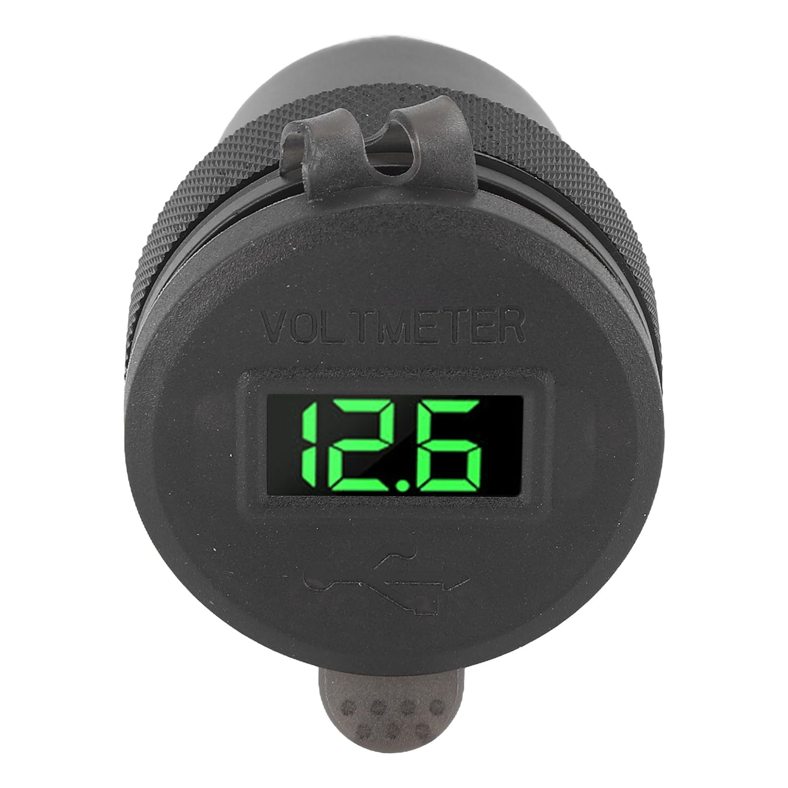 Autoladegerät LED Voltmeter Knopfschalter Dual QC 3.0 Schnellladegerät für 1 2 3 Serie EU-Stecker (Grün) von Akozon