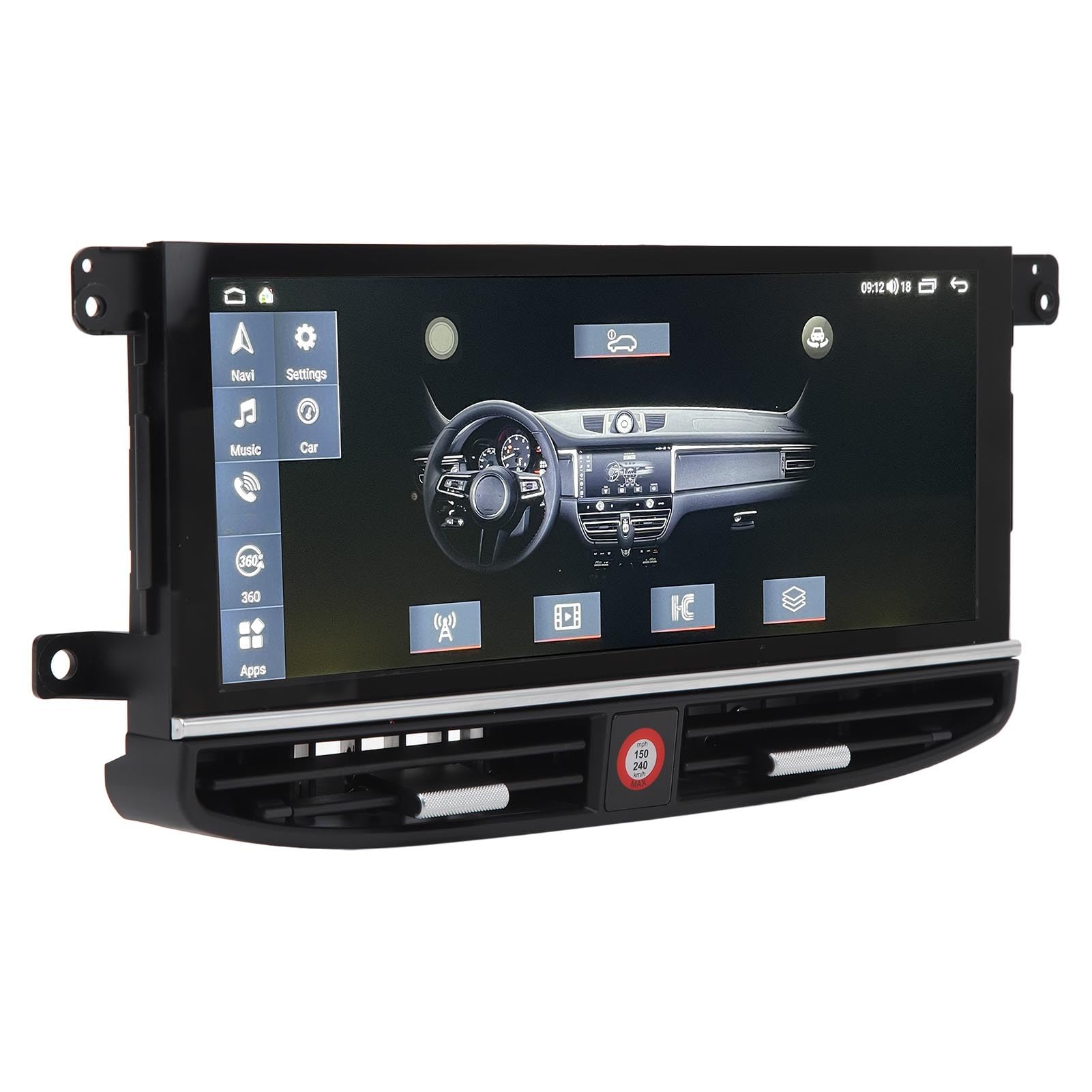 Autoradio, Auto-Multimedia-Receiver Drahtlose Carplay-Unterstützung mit 12,3-Zoll-Touchscreen 360-Grad-Panoramabild für Panamera 970 LHD (6+128G) von Akozon