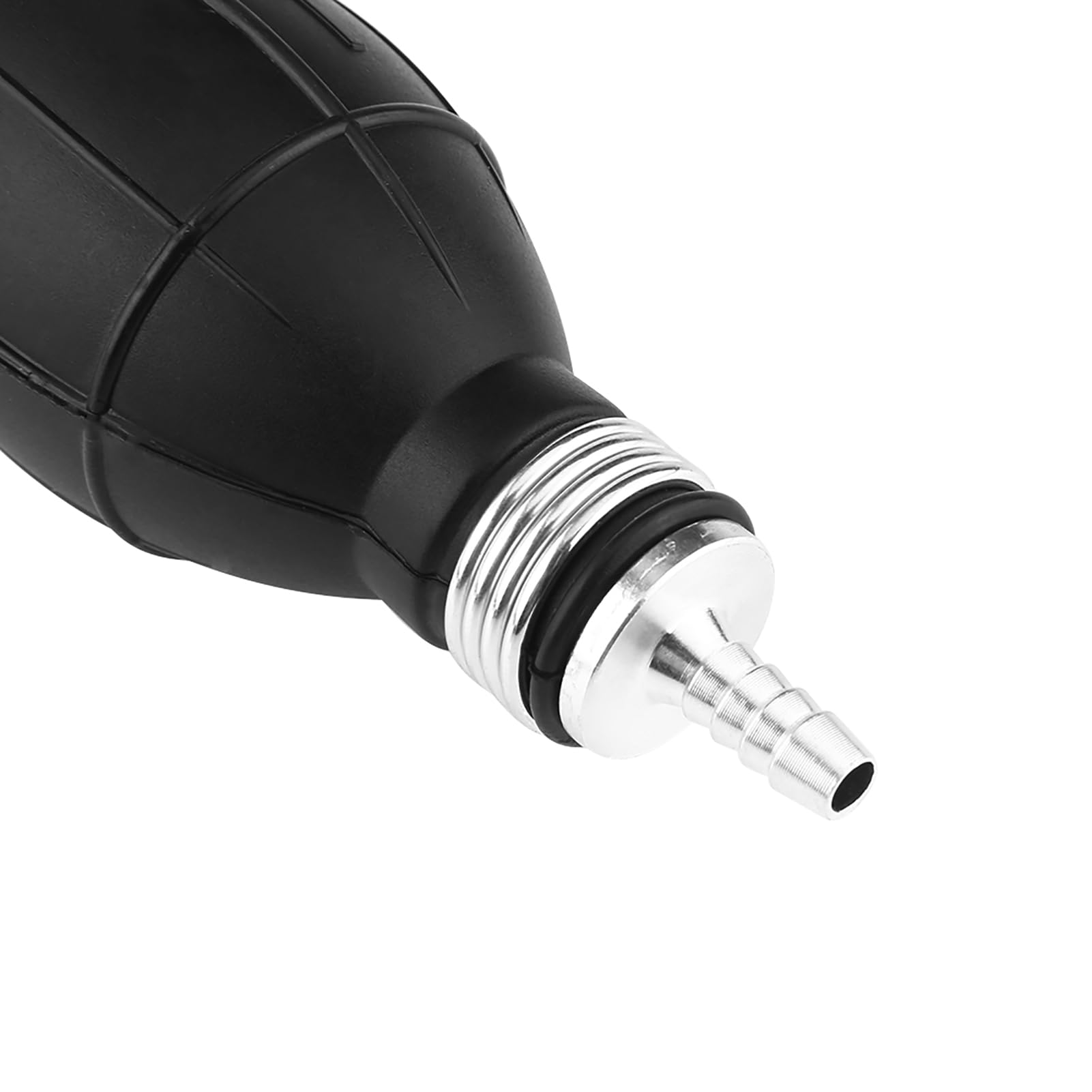 Benzinpumpe 6Mm Schlauch, 6Mm Benzinpumpe, 6mm Gummi & Aluminium Kraftstoffpumpe Linie Hand Primer Bulb Gas Benzin für Auto Boot Marine Außenborder Kraftstoffpumpe (6mm) von Akozon