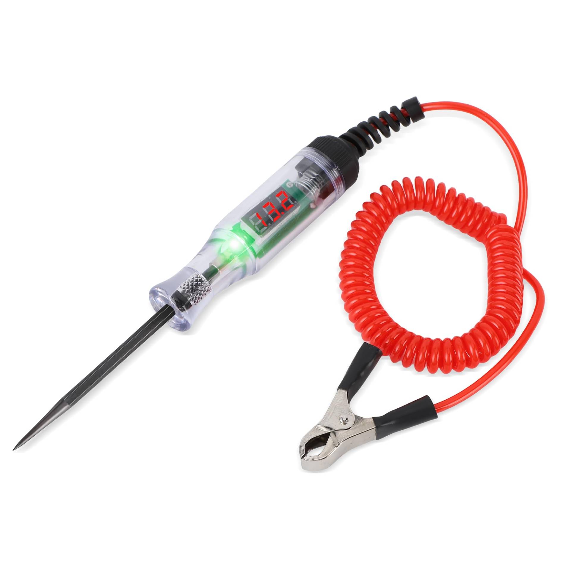 DC 6V 12V 24V 36V Auto Circuit Tester, Elektrischer DC3‑36V Bereich Isolationstester, Automotive Testschutz Flexibles Kabel Langlebig für Automotive Light Digital LED Tester, DC 6V 12V 24V 36V Auto Circuit Tester, Elektrischer DC3‑36V Bereich Isolationstester, Automotive Testschutz Flexibles Kabel Langlebig für Automotive Light Digital LED Tester, von Akozon
