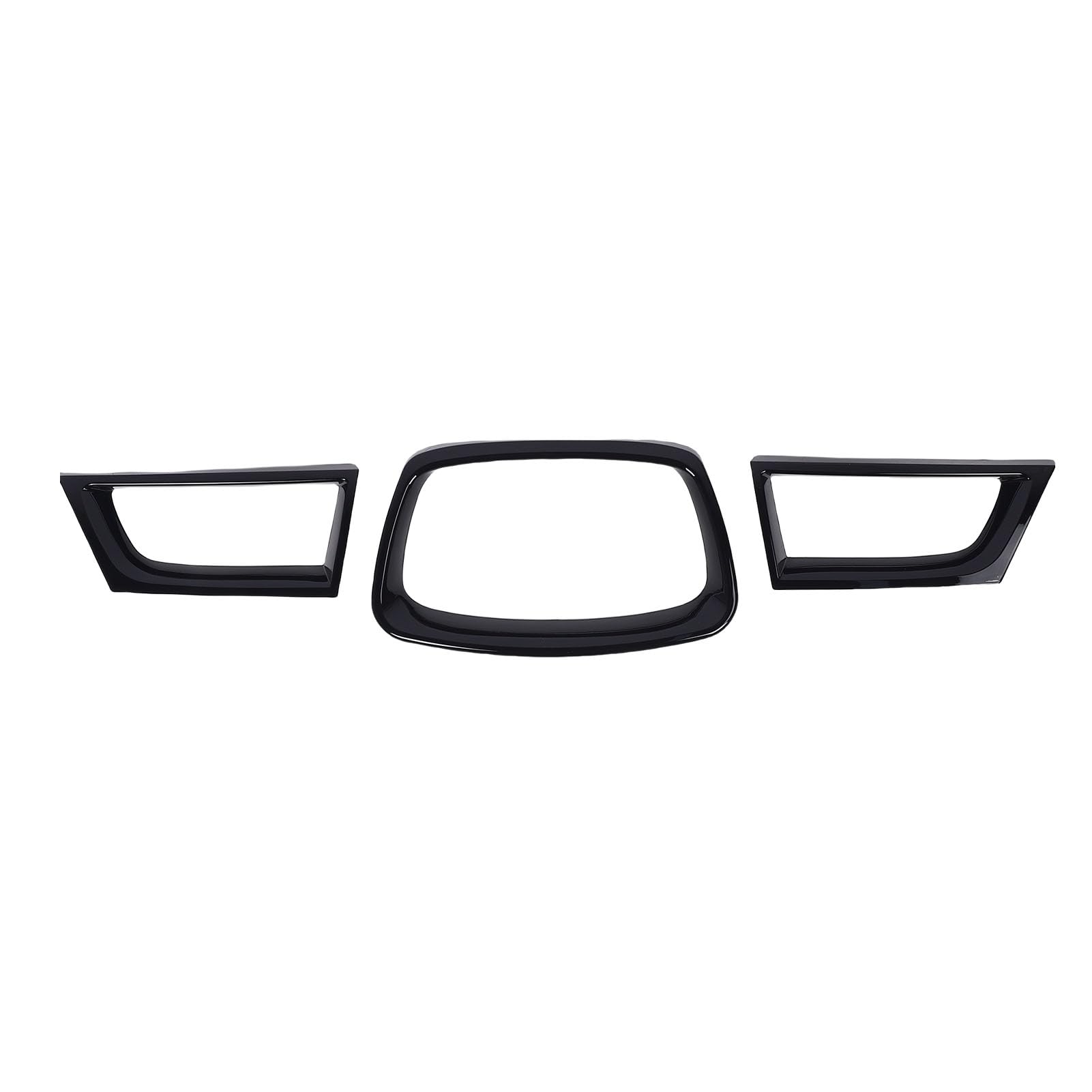 Ersatz der Kühlergrill-Overlay-Abdeckung für WRX STI der 9. Generation 2006–2007, Sportlich-aggressiver Look (Helles Schwarz) von Akozon