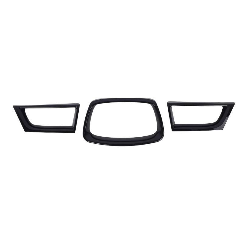 Ersatz der Kühlergrill-Overlay-Abdeckung für WRX STI der 9. Generation 2006–2007, Sportlich-aggressiver Look (Helles Schwarz) von Akozon