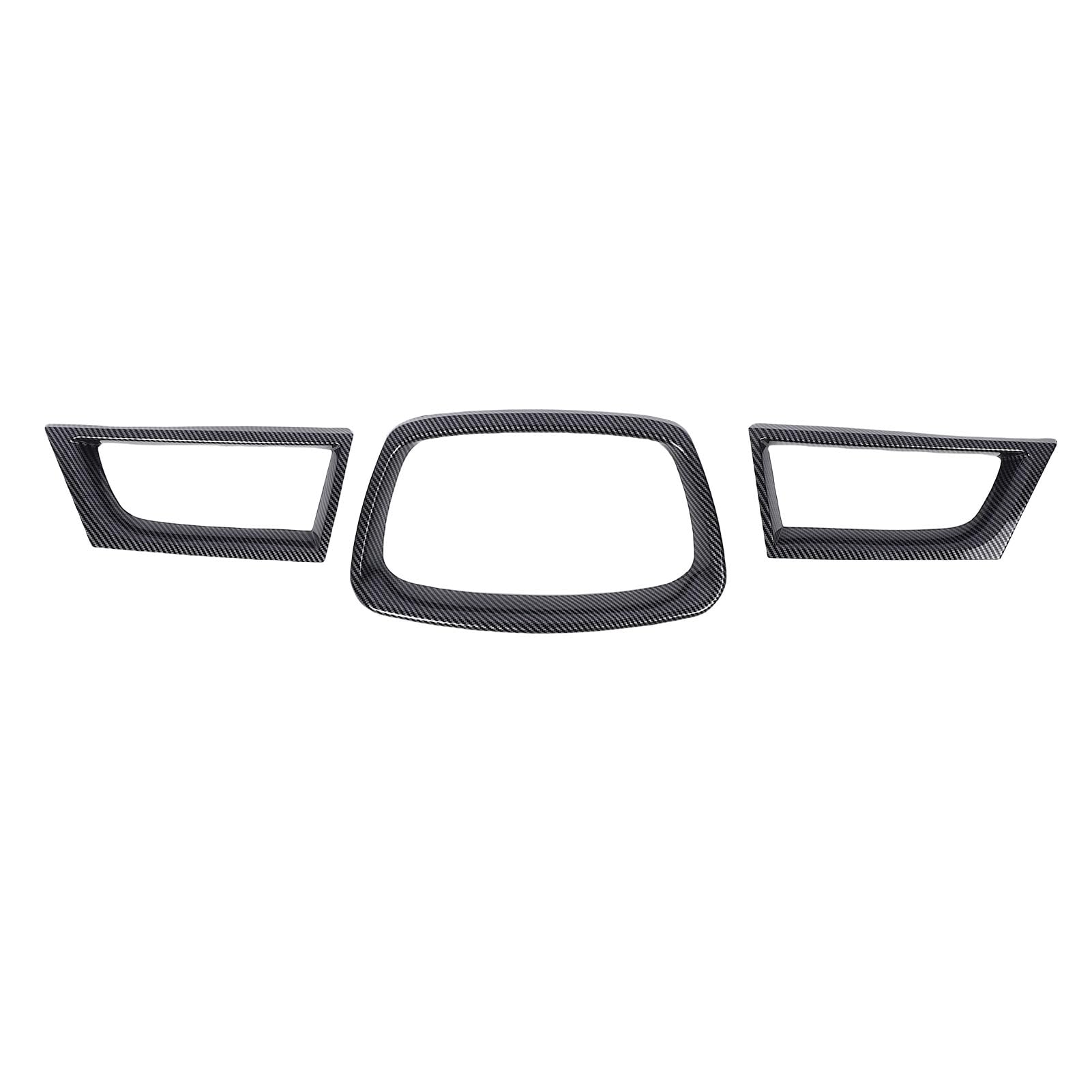 Ersatz der Kühlergrill-Overlay-Abdeckung für WRX STI der 9. Generation 2006–2007, Sportlich-aggressiver Look (Kohlefaser-Stil) von Akozon