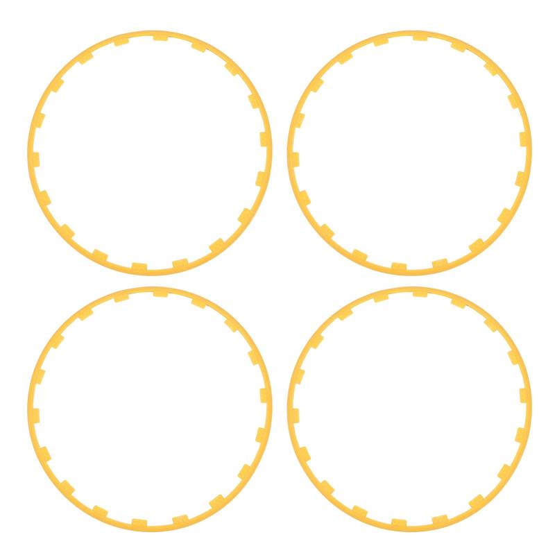 Felgenschutzring, Kratzfester Universal-Radkantenschutzring Als Ersatz fürModel 3 – Verbessern Sie den Stil und Schützen Sie Ihre (Yellow) von Akozon