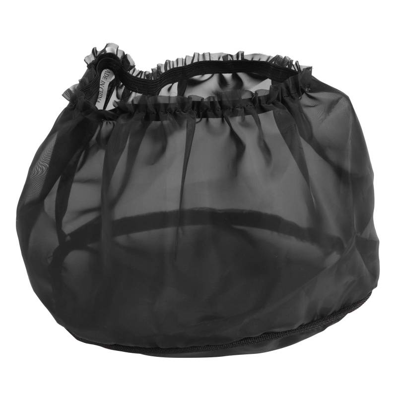 Akozon Filterwears, Universelle Motorrad-Luftfilterabdeckung für Touring-Luftfilter-Kits, Staubdichte Schutzhülle, Wasserfest, Schwarz, Ca. 18 x 17 x 12 cm/7,1 x 6,7 x 4,7 Zoll von Akozon