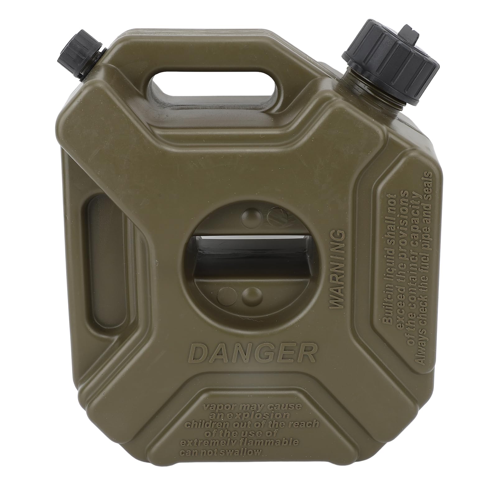 Gastank, 3 L, 0,75 Gallonen, Benzinkanister, Heizöl, Benzin, Vorratsdosen, Grüner Notfall-Backup-Tank für die Meisten Autos, Motorräder, UTV, ATV, Geländefahrzeuge (#12) von Akozon