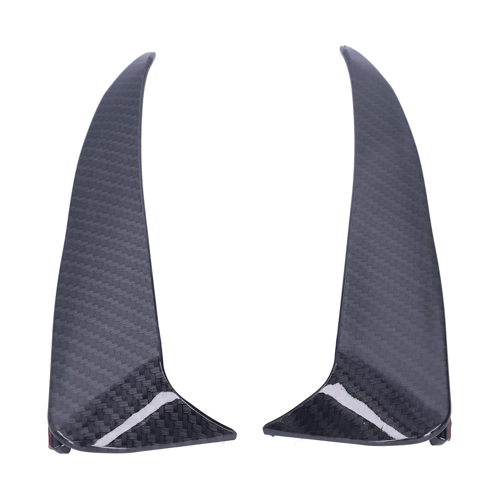 Akozon Heckstoßstangenlippe 2 Stück Heckstoßstangenspoiler Diffusor Winglet Spoiler Canards Splitter für C-Klasse W205 C180 C200 (Passt nur für 4-türigen Sport) (Kohlefaser-Muster) von Akozon