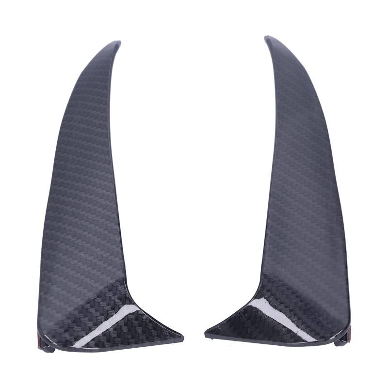 Akozon Heckstoßstangenlippe 2 Stück Heckstoßstangenspoiler Diffusor Winglet Spoiler Canards Splitter für C-Klasse W205 C180 C200 (Passt nur für 4-türigen Sport) (Kohlefaser-Muster) von Akozon