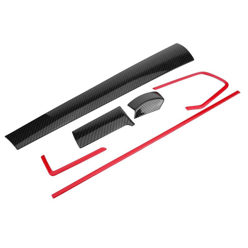 Innendekoration Bausatz | 6Pcs Car Console Center Dashboard Cover Trim Dekorative Aufkleber für Civic 10th 16-18 von Akozon