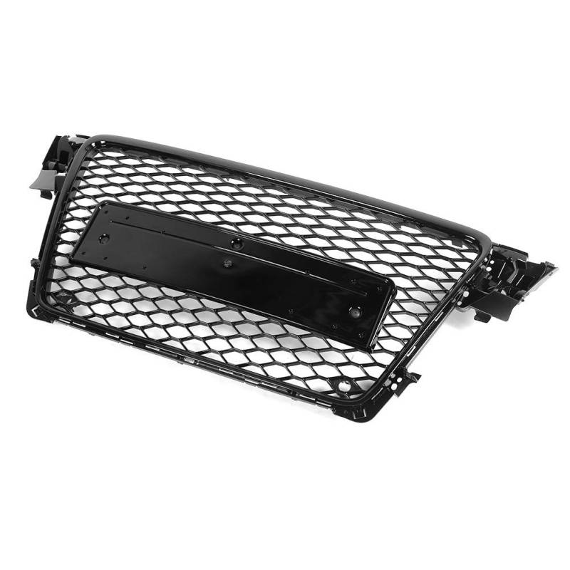 Kühlergrill-Überlagerungssatz Passend für A4 / S4 B8 2009-2012 Für RS4-Frontgrill Sport Mesh Hood Grill von Akozon